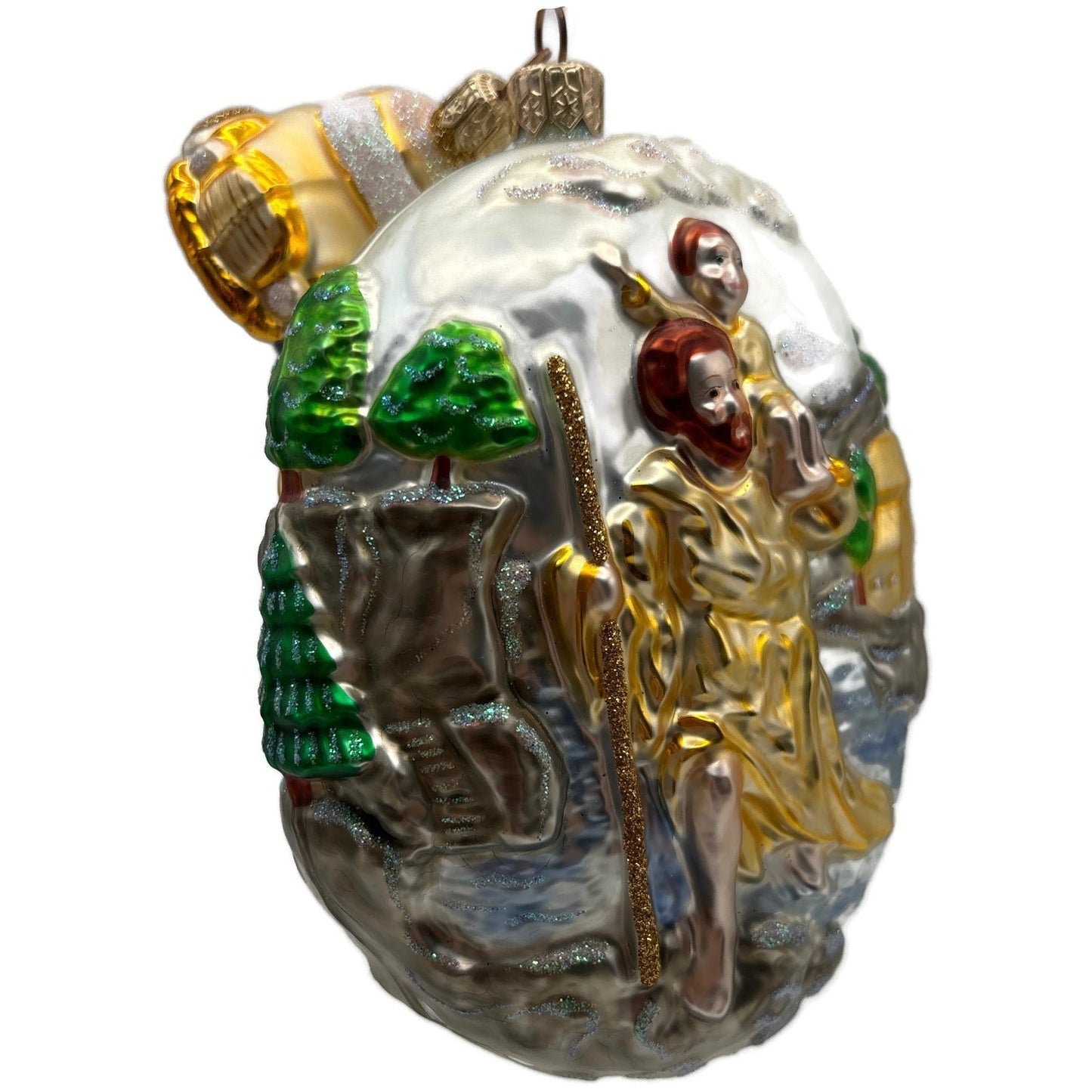 Patricia Breen Saint Christopher Gold Car Christian Religious Christmas Ornament