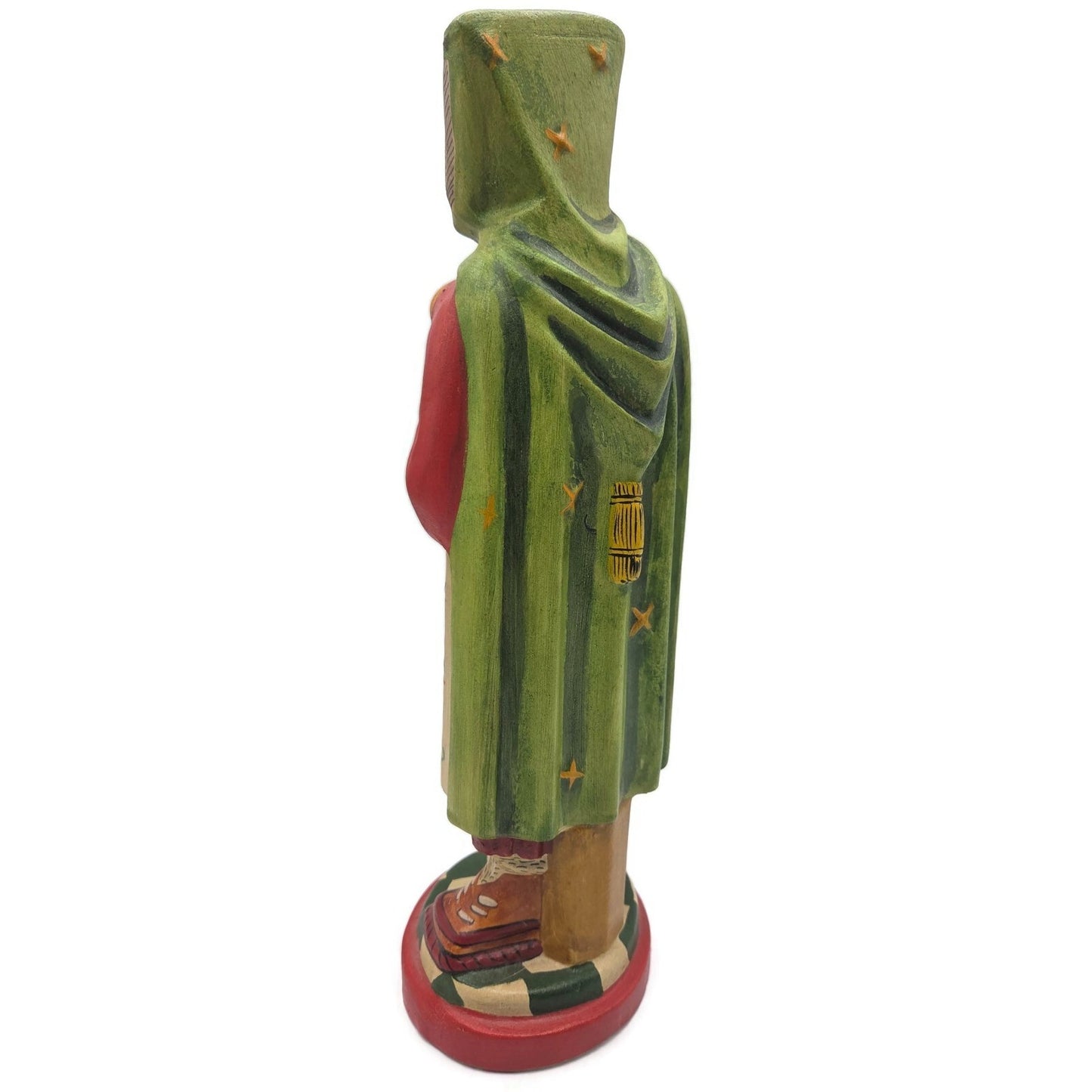 Vaillancourt Scandinavian Cubistic Father Chalkware Folk Art Christmas Figurine
