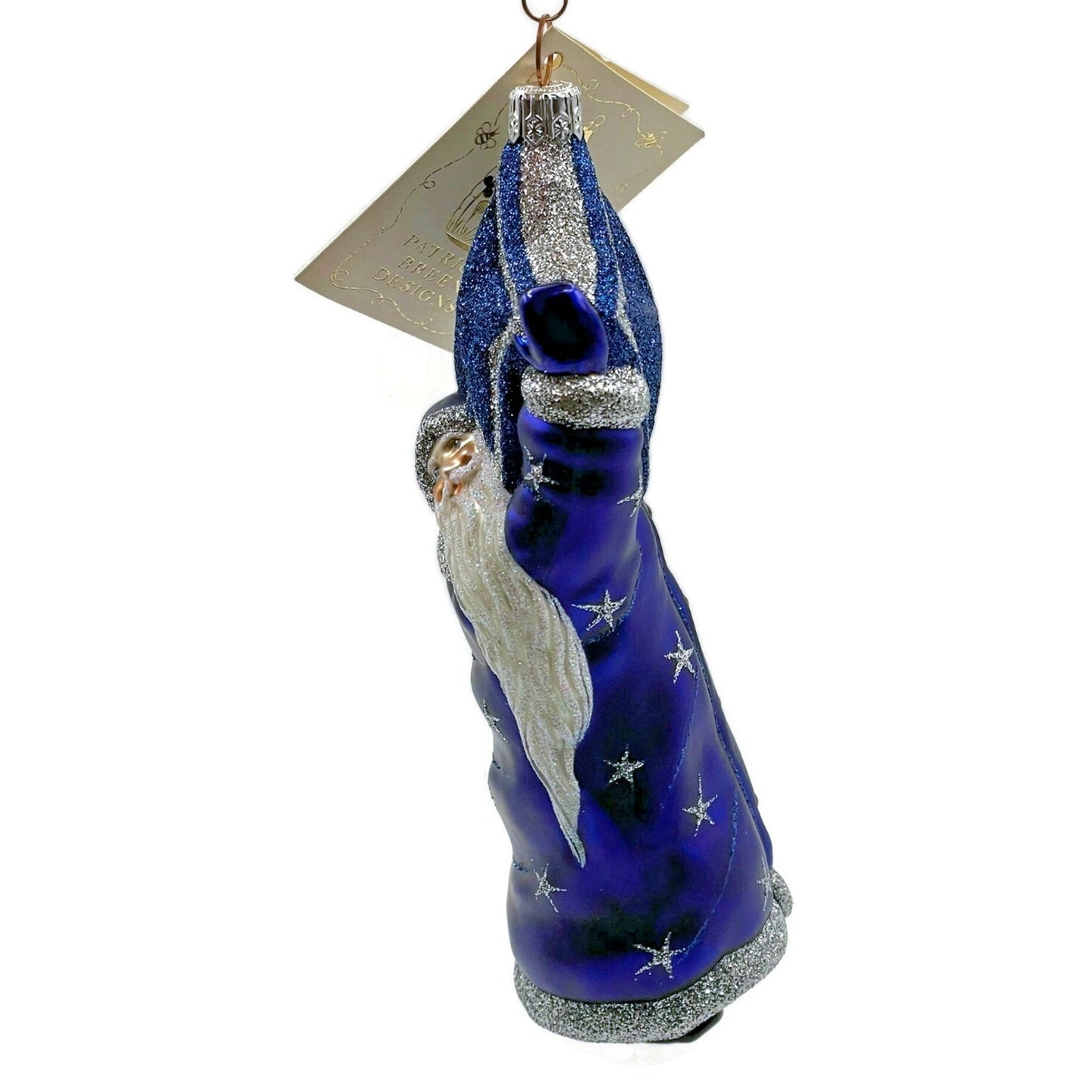 Patricia Breen Ornament Topping the Tannenbaum Blue Stars Christmas Tree Decor