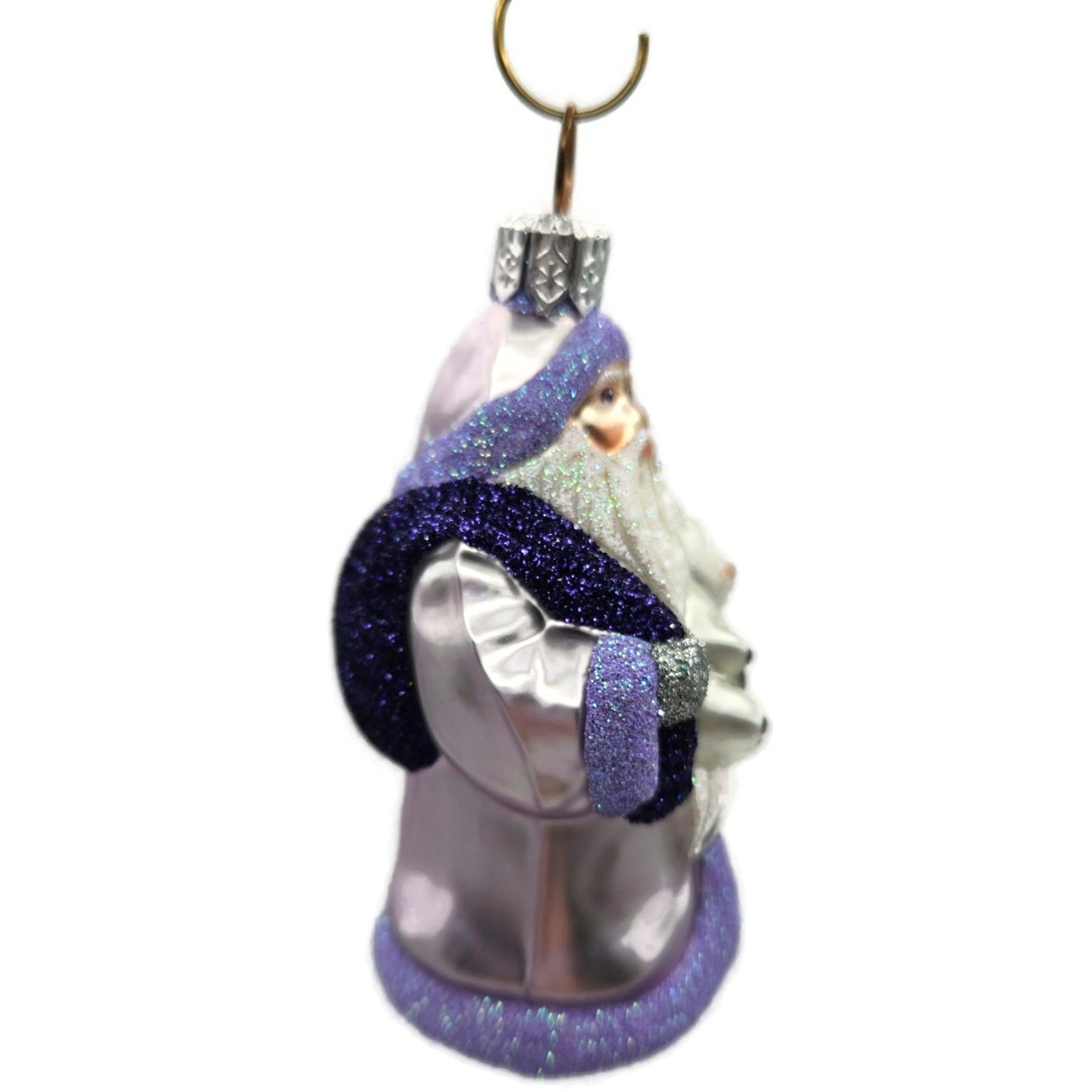 Patricia Breen Miniature Santa And Teddy Lavender Christmas Tree Ornament CATZ