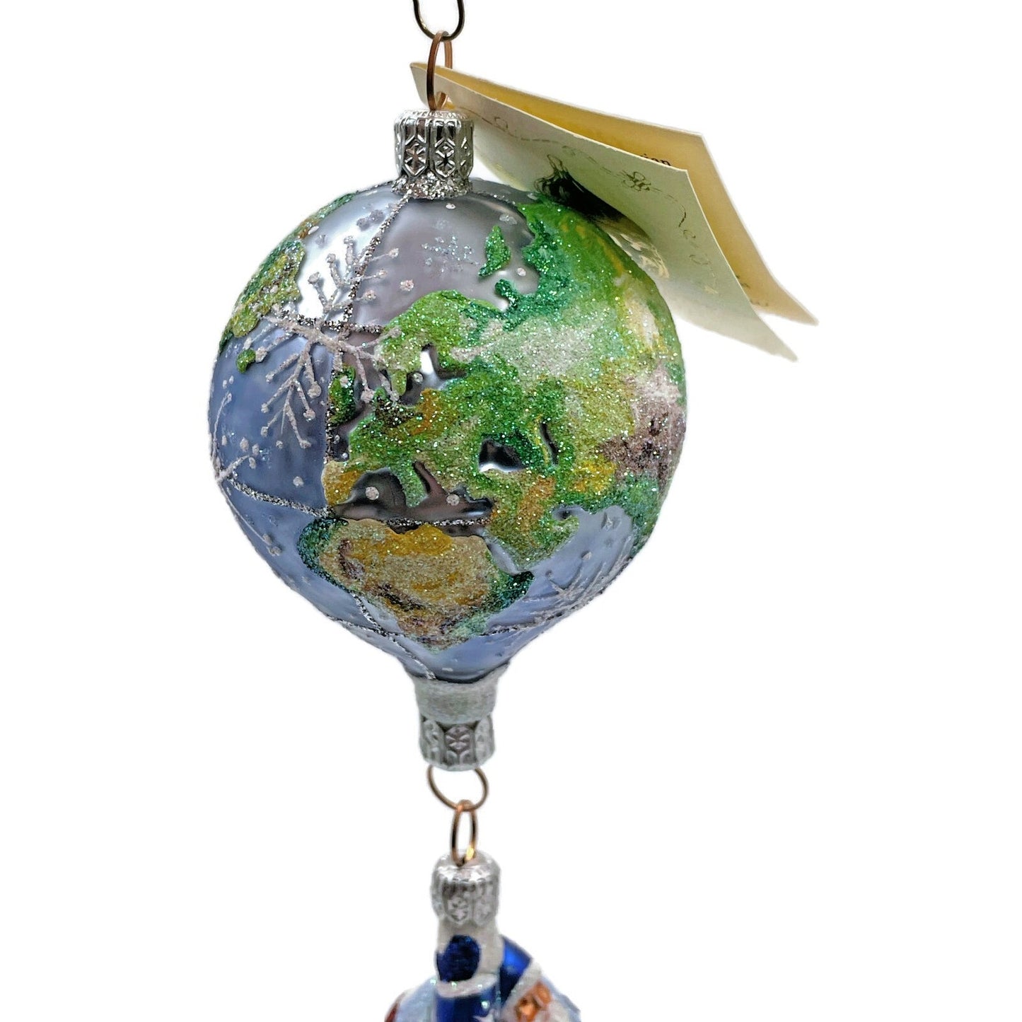 Patricia Breen Ornament As Above So Below Santa Balloon Globe Earth Christmas