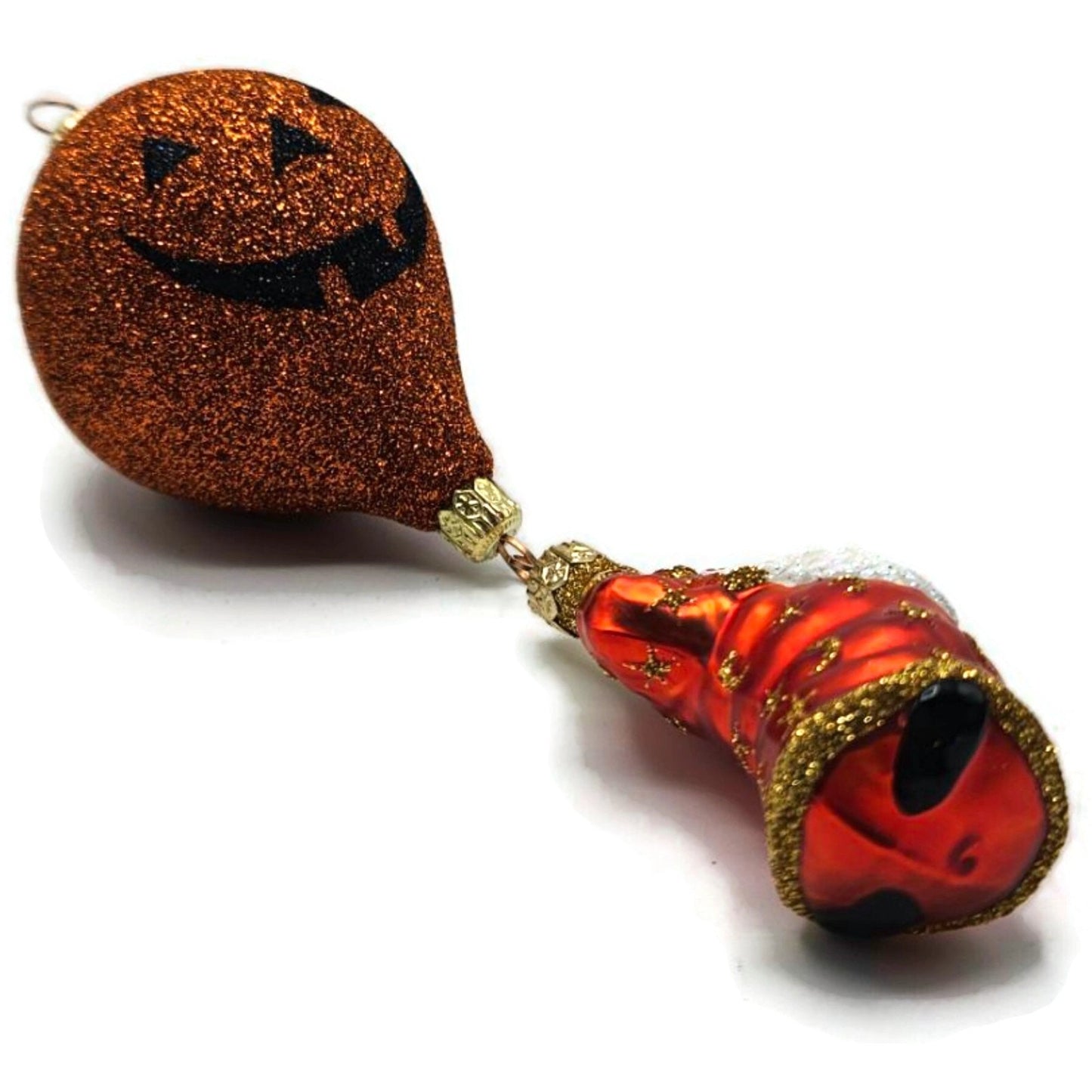 Patricia Breen Into The Blue Pumpkin Balloon Orange Halloween Christmas Ornament