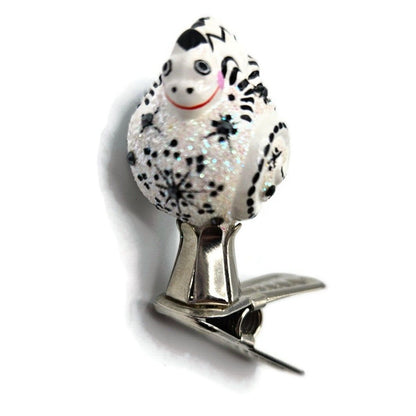 Patricia Breen Petite Miniature Chameleon Snowflakes Pearl Christmas Ornament