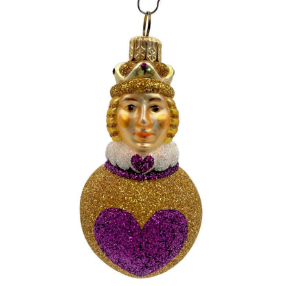 Patricia Breen Miniature Queen of Hearts Fuchsia Valentines Christmas Ornament