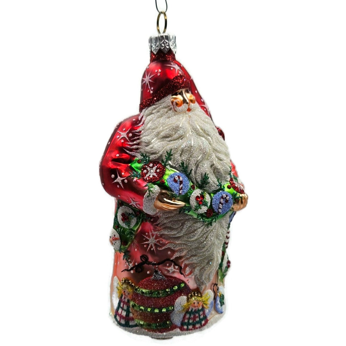 Patricia Breen Karas Santa Claus Red Angels Snowman Christmas Ornament Candy