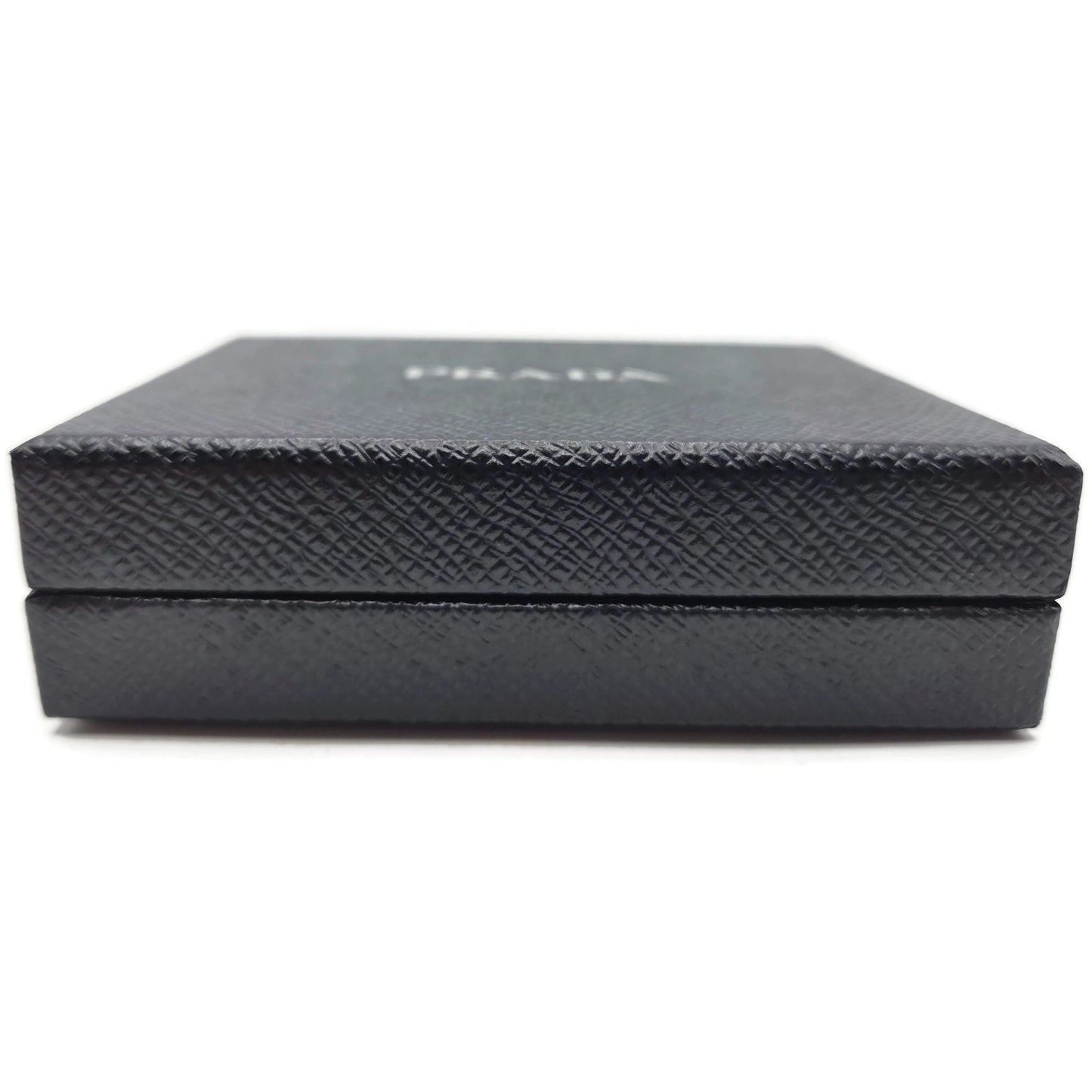 Prada Teddy Bear Keychain Purse Charm Beige Black Saffiano Leather with Crystals