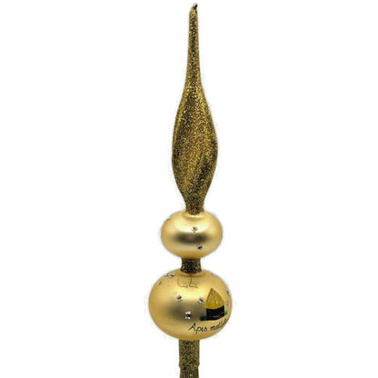 Patricia Breen Miniature Beehive Finial Gold Bee Spring Christmas Tree Topper