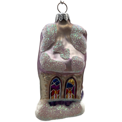 Christopher Radko Midnight Mass Chapel Church Christmas Tree Ornament 94-913-3