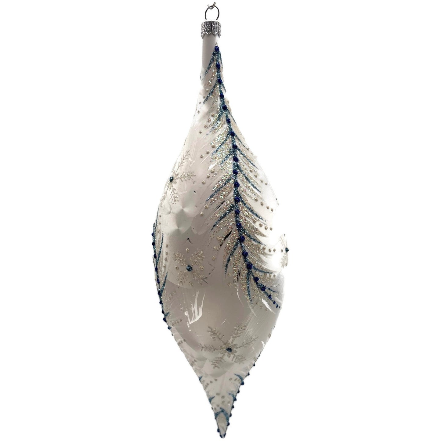 Heartfully Yours Christopher Radko Lismore Drop Glass Christmas Tree Ornament
