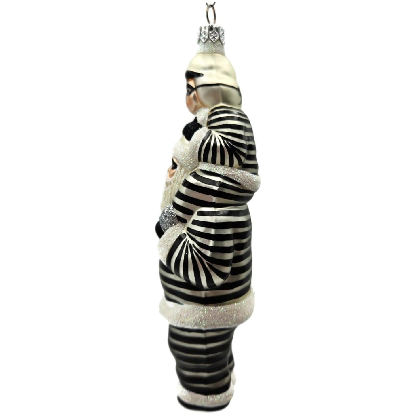 Patricia Breen Carry Me Santa Bank Robbers The Christmas Gang Striped Ornament
