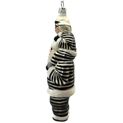 Patricia Breen Carry Me Santa Bank Robbers The Christmas Gang Striped Ornament