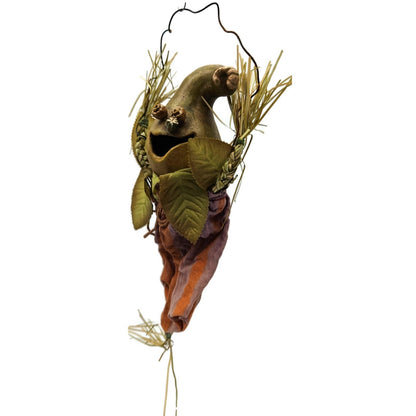 Rucus Studio Gourdy 2001 Scott Smith Halloween Folk Art Gourd Figure 9” Retired