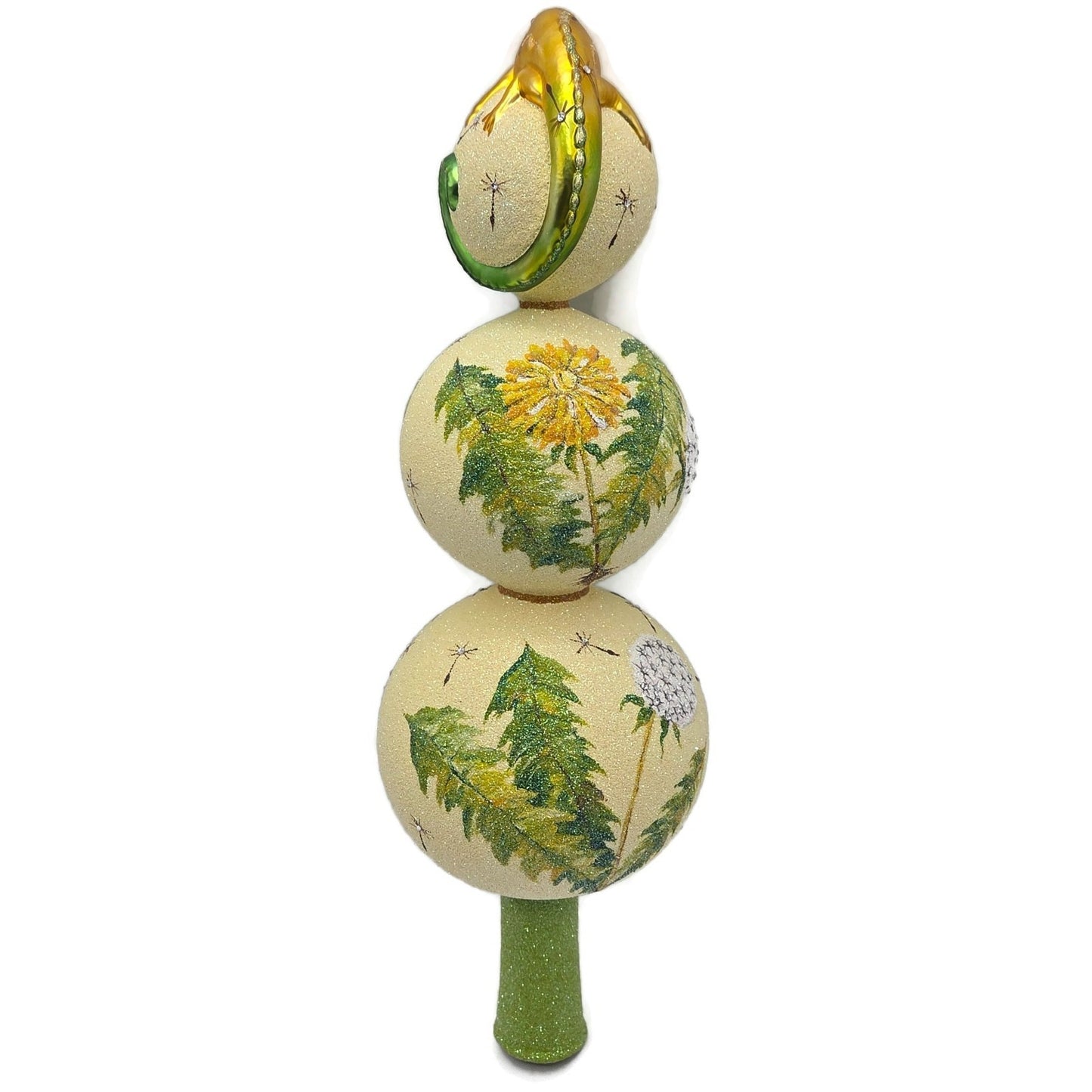 Patricia Breen Chameleon Finial Dandelion Amuck Spring Christmas Tree Topper