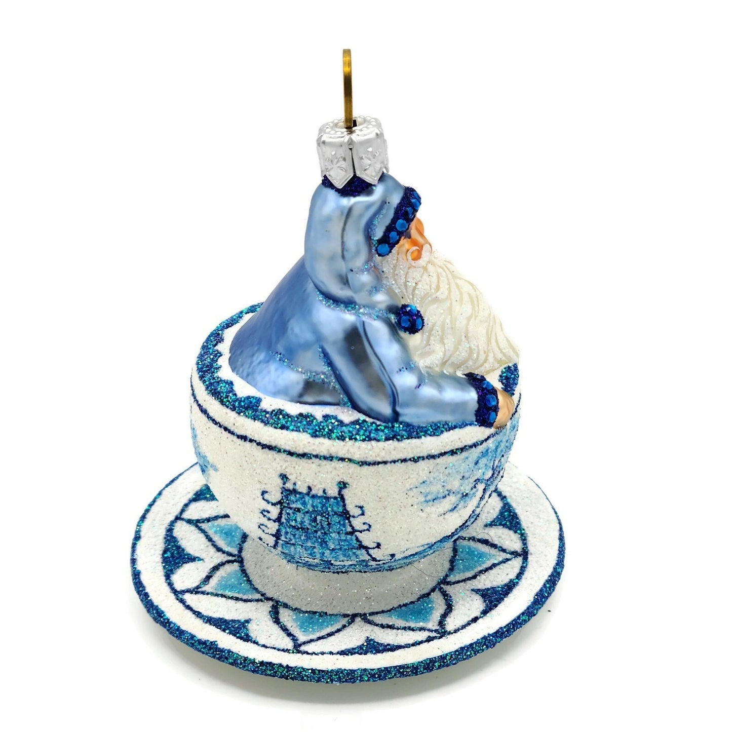 Patricia Breen Tea for Two Blue Willow Spring Holiday Tree Ornament Tea Party