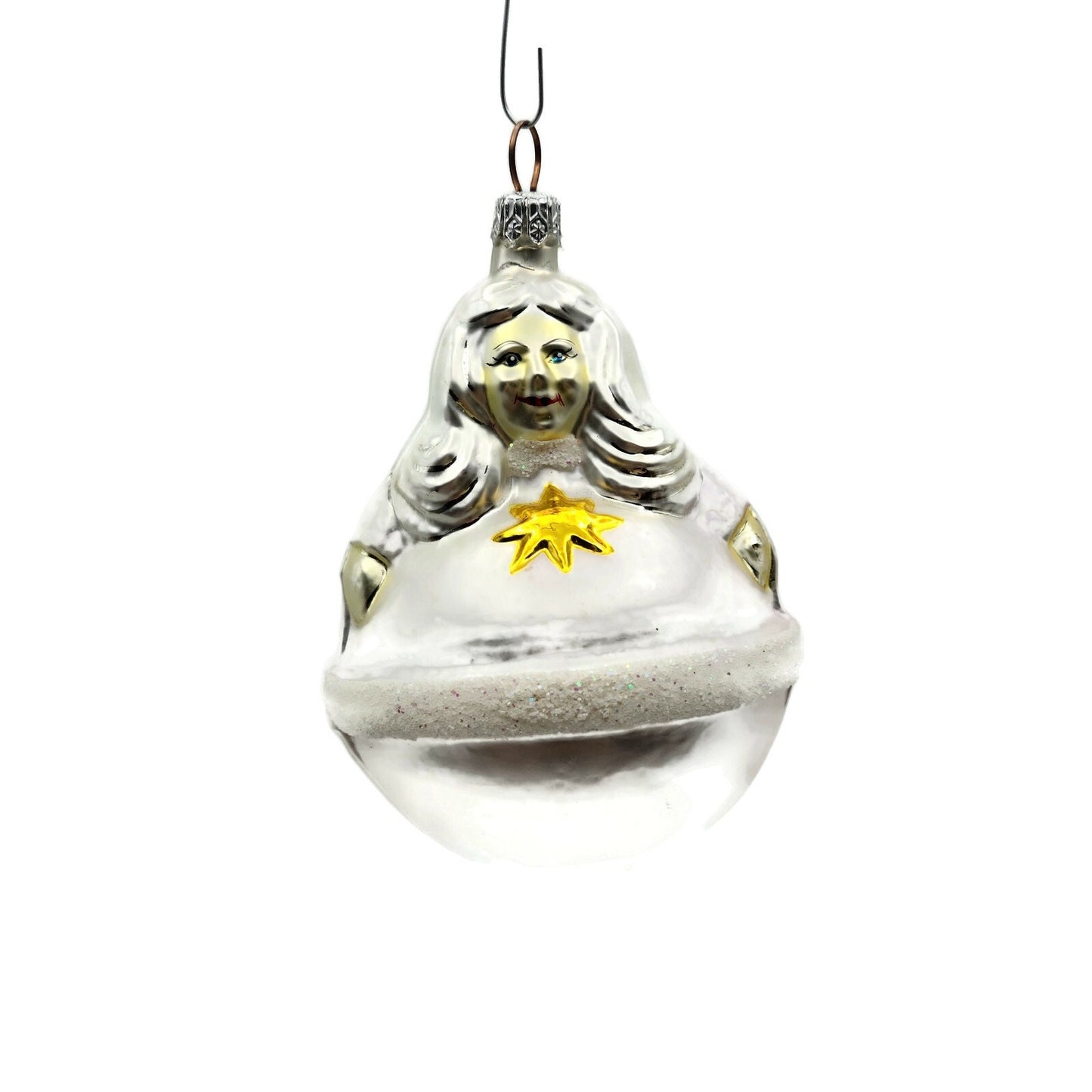 Christopher Radko Roly Poly Angel Christmas Holiday Tree Ornament 94-58
