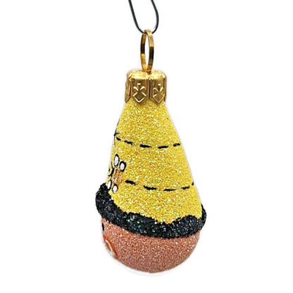 Patricia Breen Petite Tete Bees Yellow Hat Santa Spring Christmas Ornament 2877