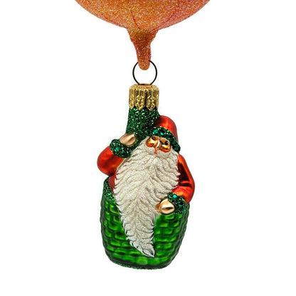 Patricia Breen Skyward Santa Claus Orange Halloween Pumpkin Christmas Ornament
