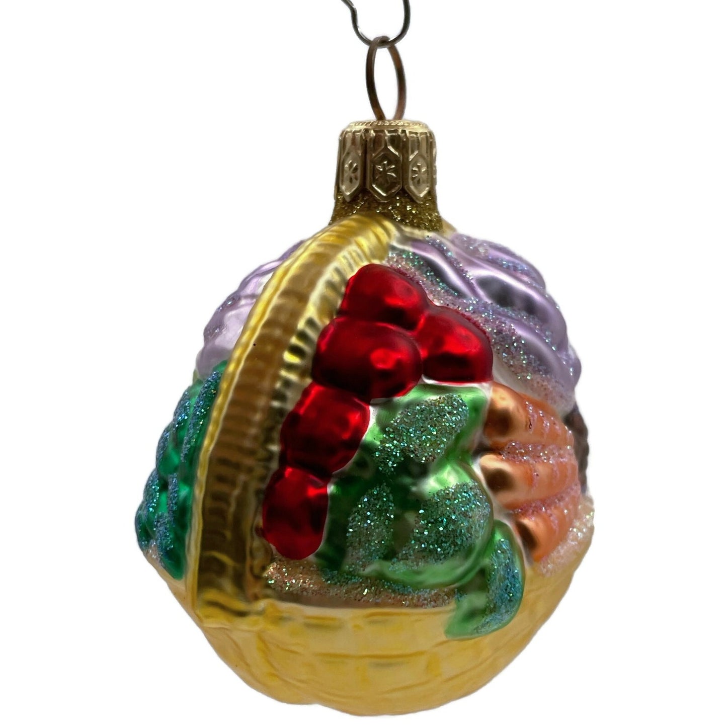 Patricia Breen Winter Vegetable Basket Gold Fall Christmas Holiday Tree Ornament