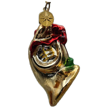 Christopher Radko French Horn Gem Little Gems Christmas Tree Ornament 00-527-0