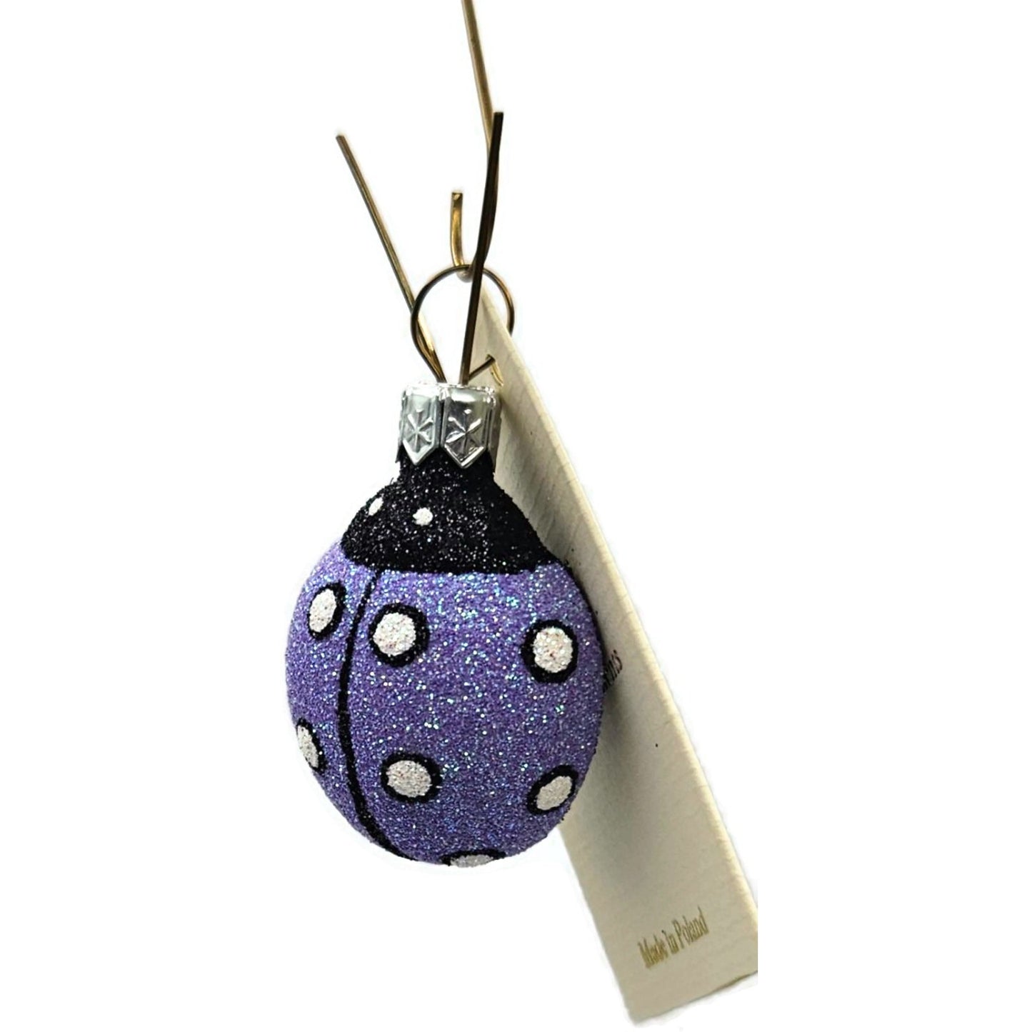 Patricia Breen Ladybug Ladybug Lavender Closed Wing Spring Christmas Ornament