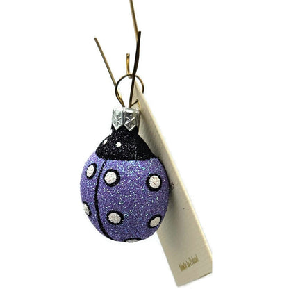 Patricia Breen Ladybug Ladybug Lavender Closed Wing Spring Christmas Ornament