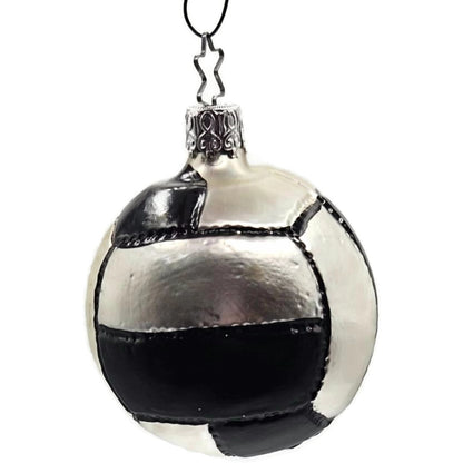 Soccer Football Face Sports Old World Christmas Tree Glass Ornament Inge Glas