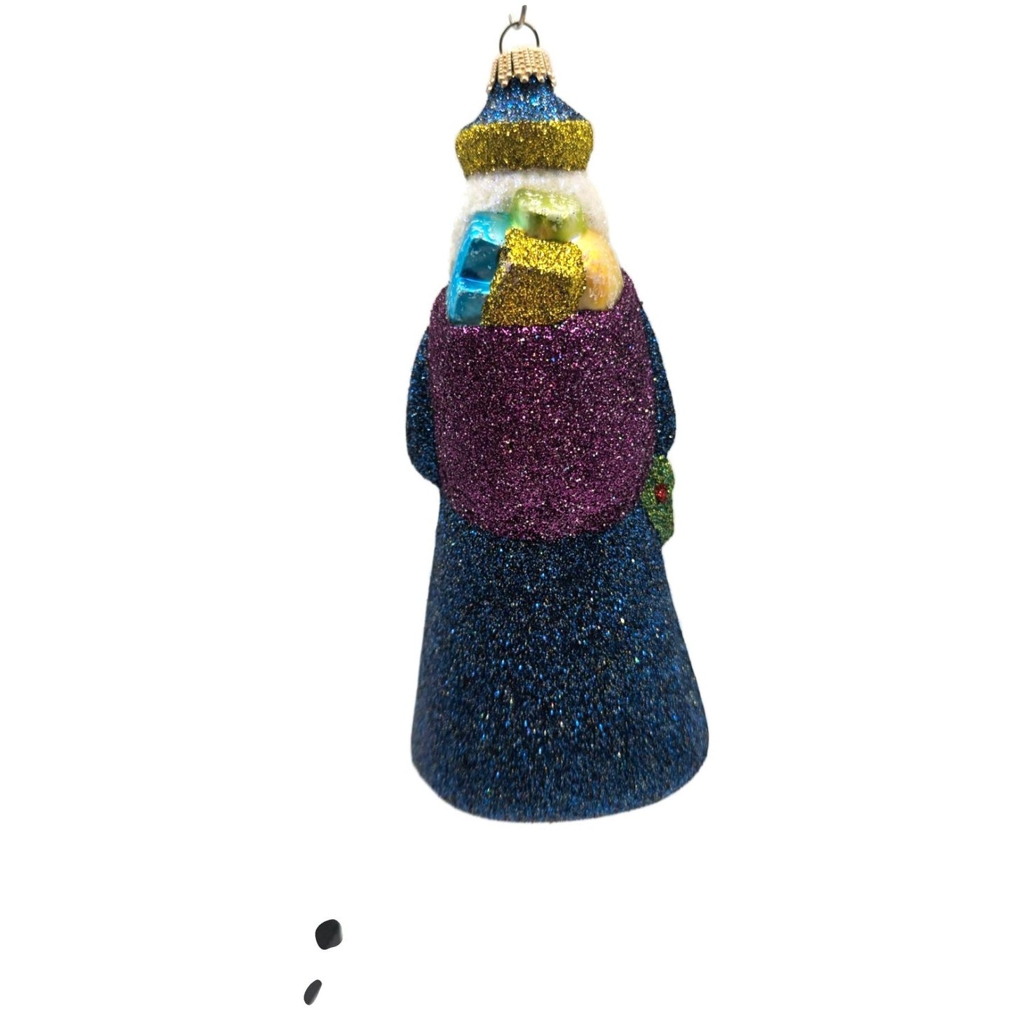 Larry Fraga Mr. Fabulous Santa Tree Stars Glitter Series Christmas Tree Ornament