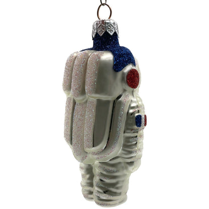 Patricia Breen A Walk on the Moon Spaceman Glittered Helmet Christmas Ornament