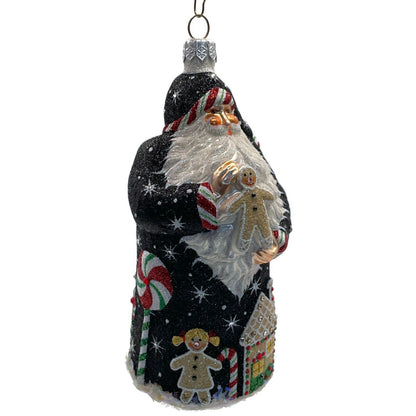 Patricia Breen Ornament Torun Santa Black Candy Canes Gingerbread Christmas Tree