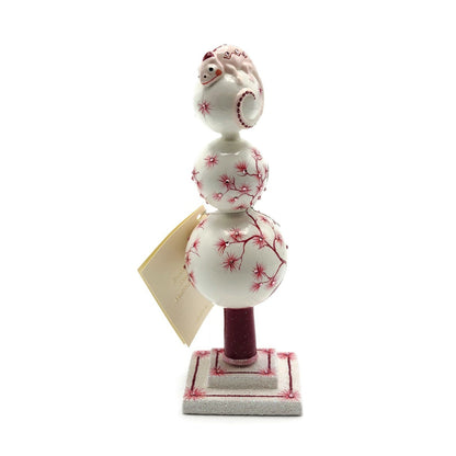 Patricia Breen Mini Chameleon Finial Bordeaux Red Spring Christmas Tree Ornament