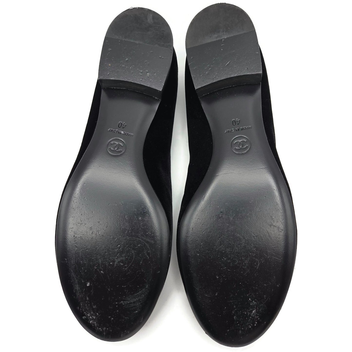 Chanel Velvet Lion Loafers Black Coco EU Size 40 US Size 10 with Box 2 Dust Bags