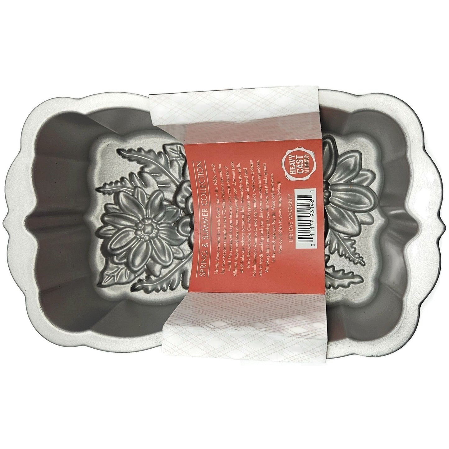 Wildflower Loaf Cake Pan Heavy Cast Aluminum 6 Cup Non Stick Dessert NordicWare