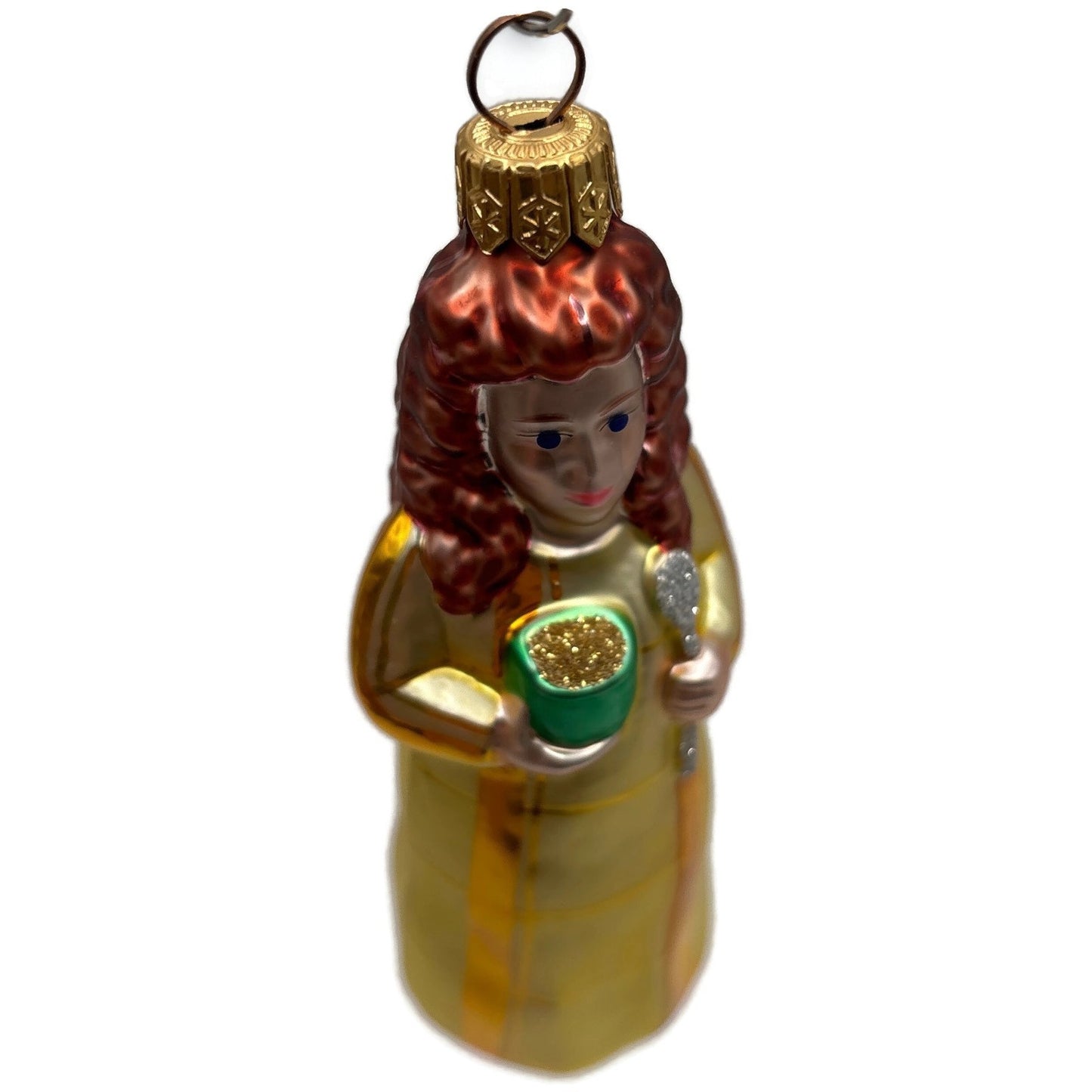 Patricia Breen Goldilocks Plaid Gold Fairytale Christmas Tree Ornament