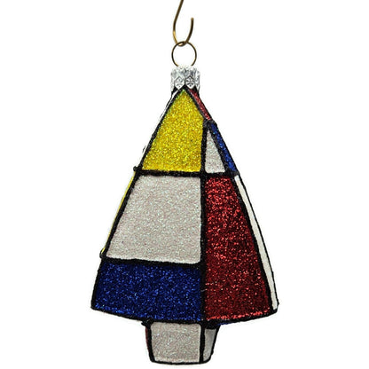 Patricia Breen Mondrian Tree Piet Abstract Art Dutch Artist Christmas Ornament