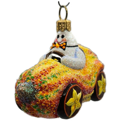 Patricia Breen Halloween Hybrid Orange Gourd Ghost Glass Christmas Ornament 3011
