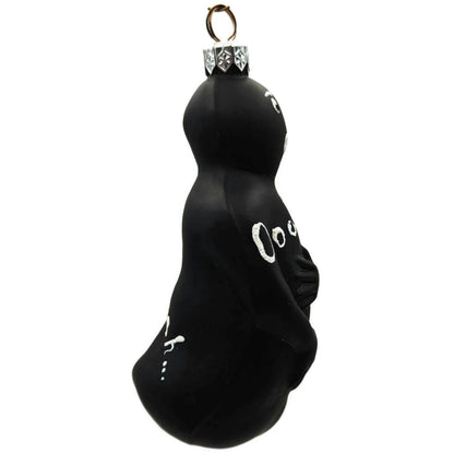 Patricia Breen Oscar Ghost Black Matte Halloween Christmas Tree Ornament