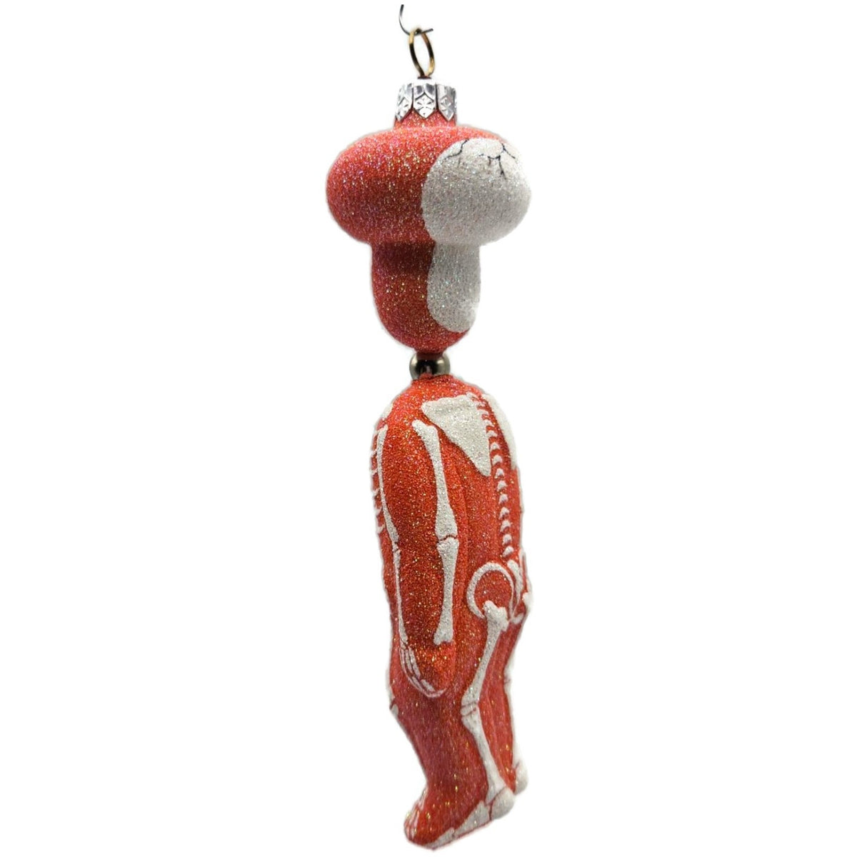 Patricia Breen Kinetic Skelton Orange Halloween Christmas Tree Ornament 2325