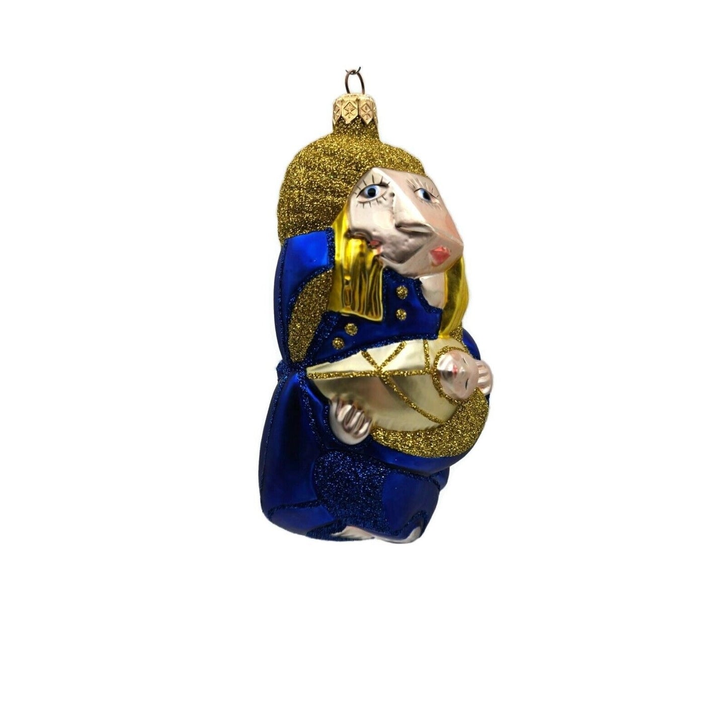Patricia Breen Madonna for Pablo Blue Baby Jesus Christmas Holiday Tree Ornament