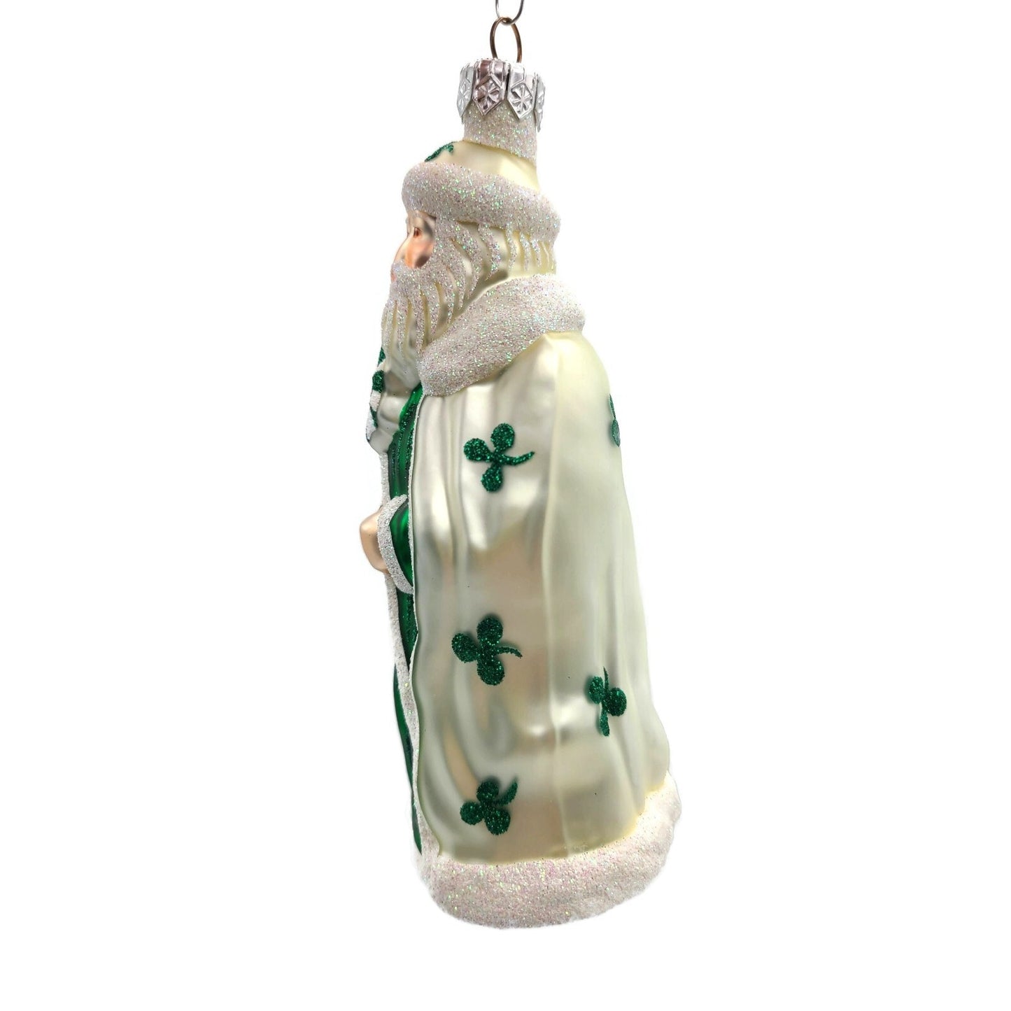 Patricia Breen Santa of the North Shamrocks St Patricks Day Christmas Ornament