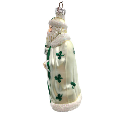 Patricia Breen Santa of the North Shamrocks St Patricks Day Christmas Ornament