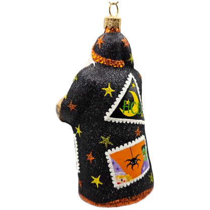 Patricia Breen Evans Santa Hob Goblins Black Moon Stars Halloween Ornament HCB