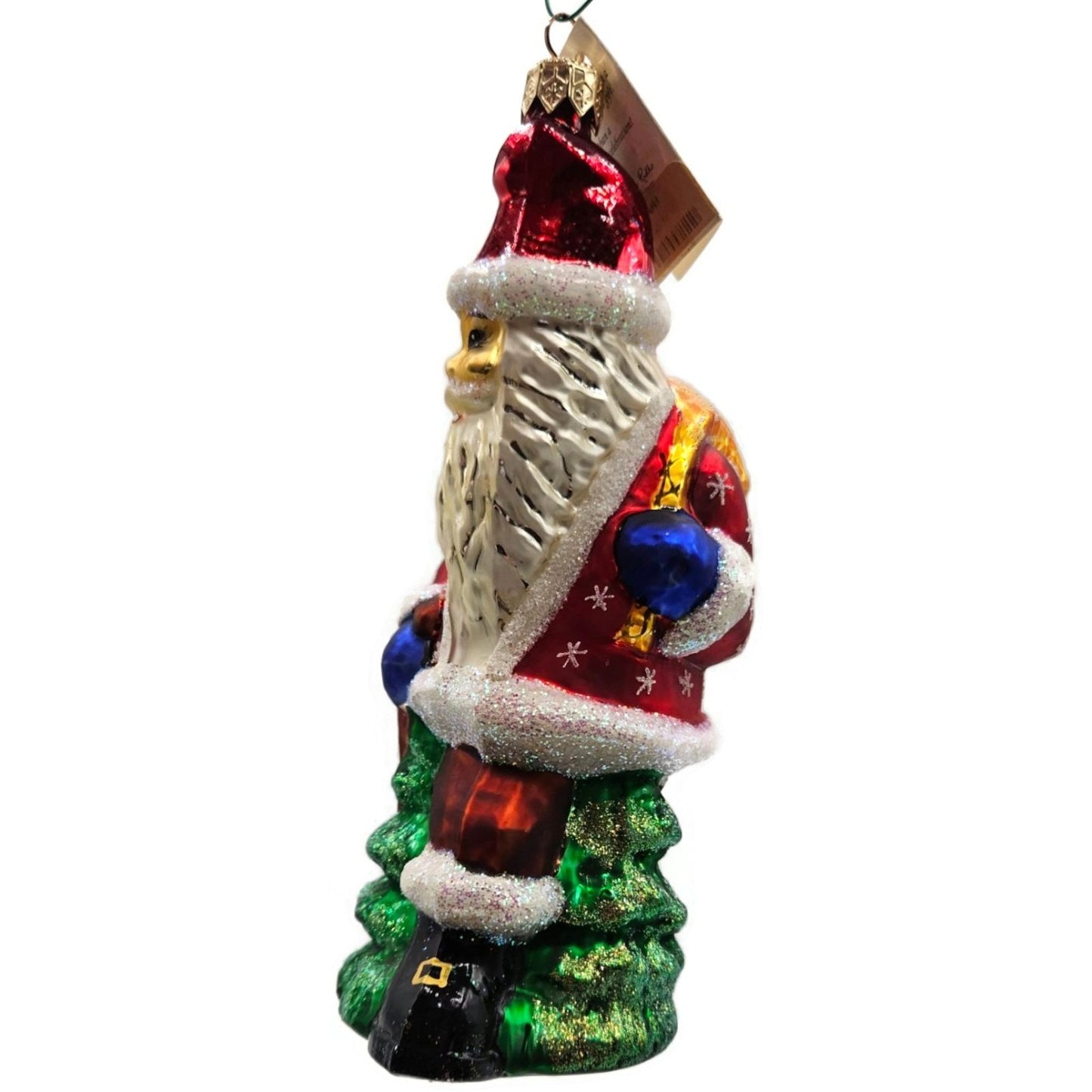 Christopher Radko Long Beard Santa Claus With Sack Christmas Tree Ornament