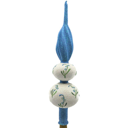 Patricia Breen Miniature Forget-Me-Not Finial Blue Spring Christmas Tree Topper