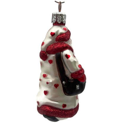 Patricia Breen Miniature Through Rain And Snow Pearl Hearts Valentines Ornament