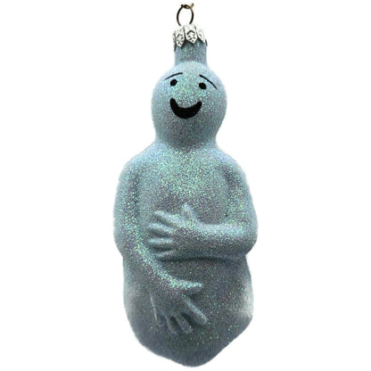 Patricia Breen Oscar Blue Ghost Glittered Halloween Christmas Tree Ornament