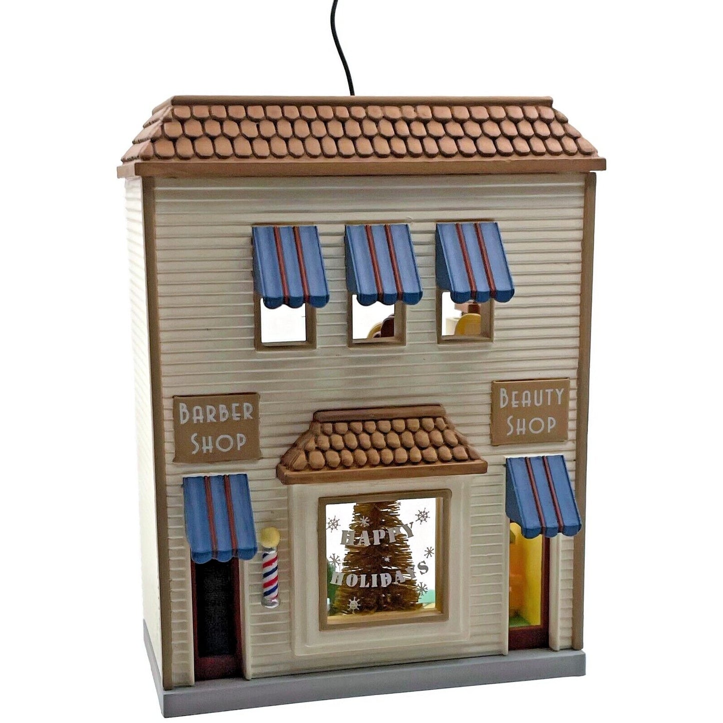 Hallmark Barber Beauty Nostalgic Shops 2004 Christmas Keepsake Ornament House