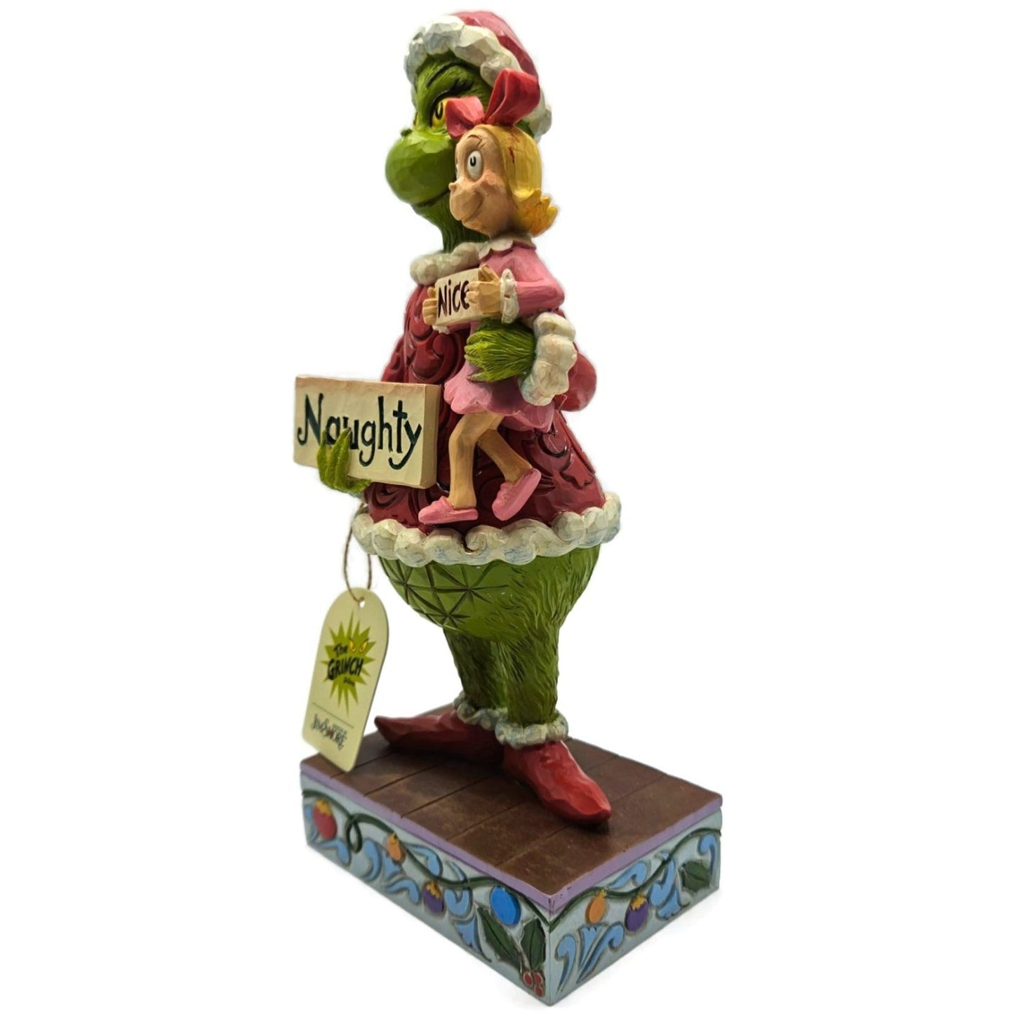 Jim Shore Dr. Seuss Grinch And Cindy Lou Naughty Nice Enesco Figurine 6015212