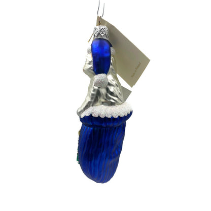 Patricia Breen Kitten in a Mitten Blue Cat Pet Christmas Holiday Tree Ornament