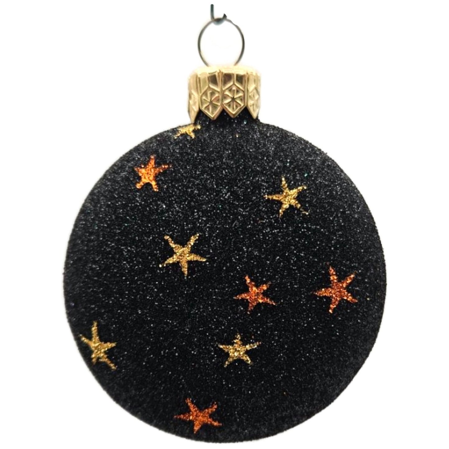 Patricia Breen Halloween Ghostly Medallion Pumpkin StarsBlack Christmas Ornament