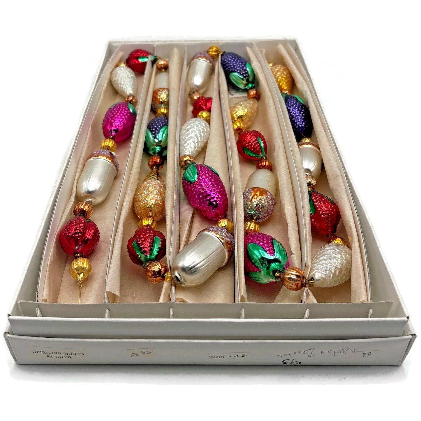 Christopher Radko Nuts and Berries Acorn Pinecone Christmas Garland 93-064-3